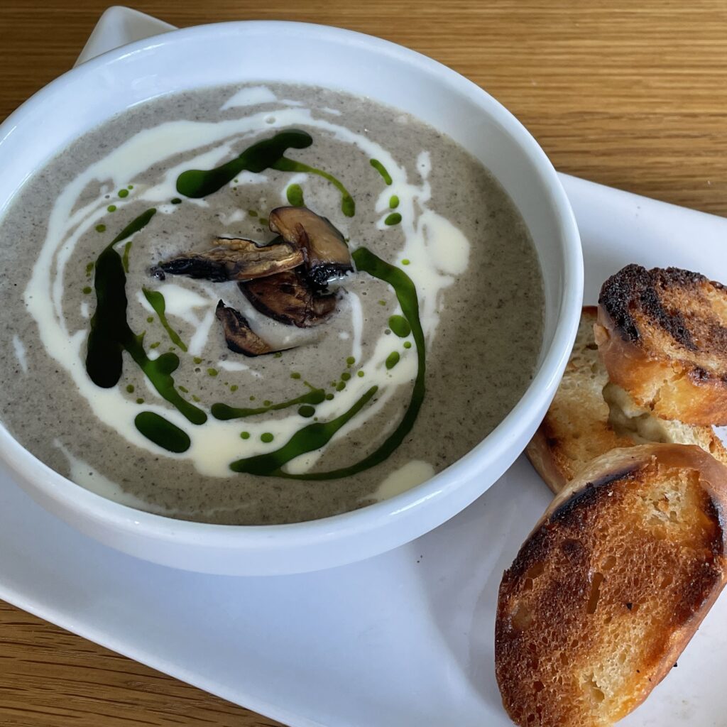 Cream of mushroom soup