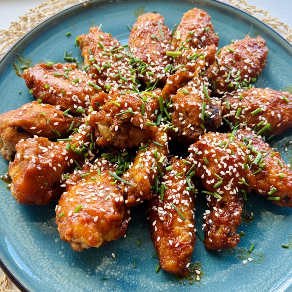 Sticky,Spicy, Irresistible Koreean Inspired Chicken Wings