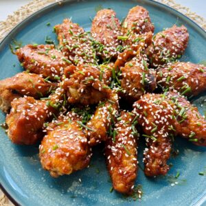Sticky,Spicy, Irresistible Koreean Inspired Chicken Wings